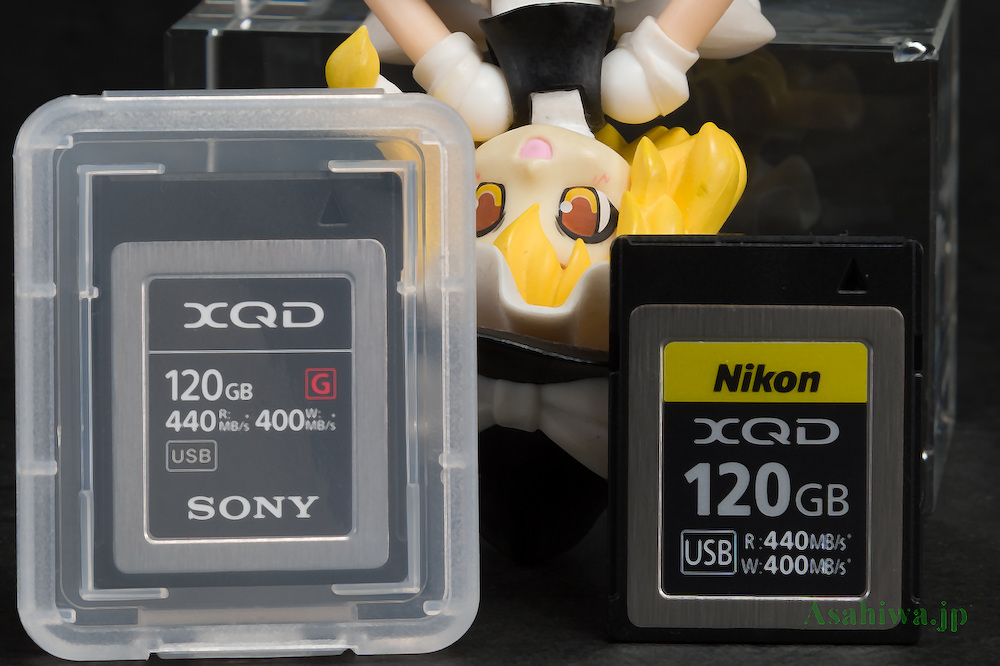 SONY XQDメモリーカードQD-G120F＆Nikon MC-XQ120G＆SONY QDA-SB1アクセサリーレビュー機材よろずなホビー
